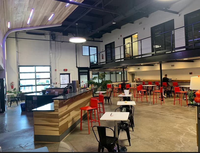 Inside the Staunton Hub building.